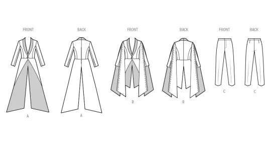 3030 Simplicity Schnittmuster Herren Kostüm