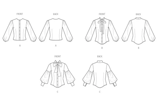 3032 Simplicity Schnittmuster Blusen