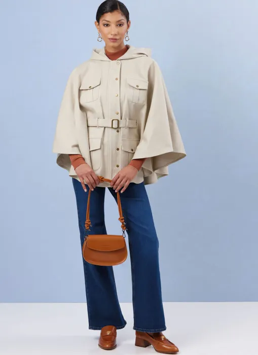 3033 Simplicity Schnittmuster Cape S-XL