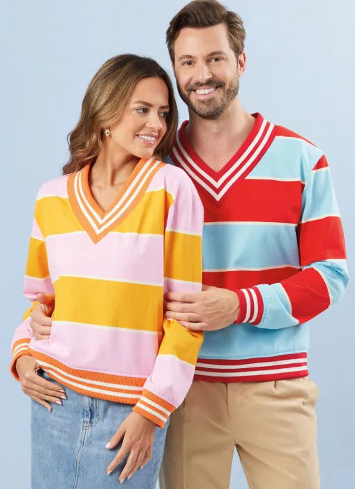 3040 Simplicity Schnittmuster Sweater XS-XXL EASY!