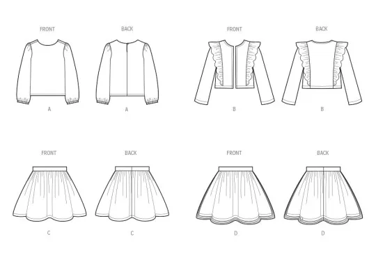 3044 Simplicity Schnittmuster Kinder Kombination