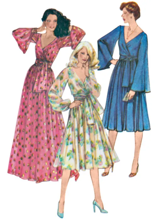 7882 Simplicity Schnittmuster Retrokleid 70er-Jahre