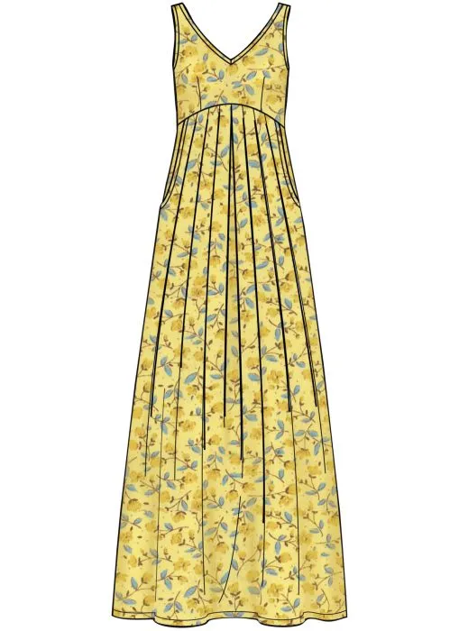 8910 Simplicity Schnittmuster Empire Kleid