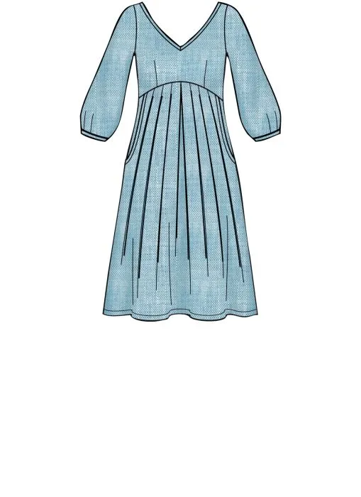 8910 Simplicity Schnittmuster Empire Kleid