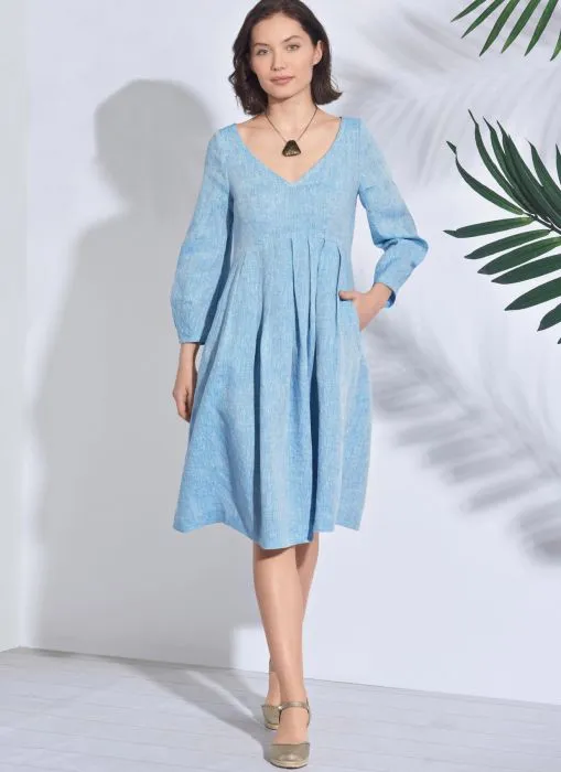 8910 Simplicity Schnittmuster Empire Kleid