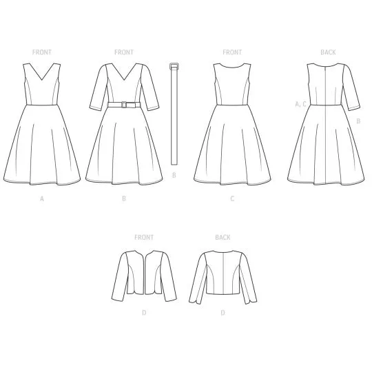 9474 Simplicity Schnittmuster Kleid mit Jacke