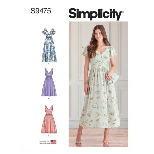 9475 Simplicity Schnittmuster Kleid Cocktailkleid