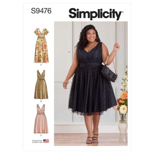 9476 Simplicity Schnittmuster Cocktailkleid