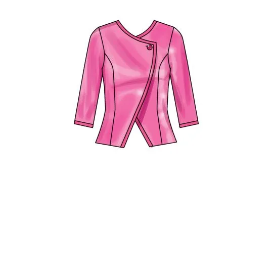 9555 Simplicity Schnittmuster Jacke und Rock