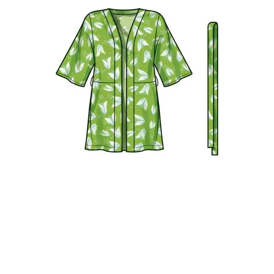 9603 Simplicity Schnittmuster Kaftan Morgenmantel