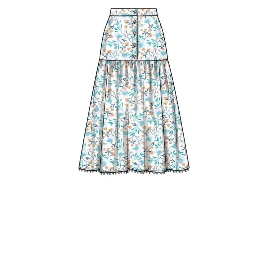 9613 Simplicity Schnittmuster Rock mit Top EASY!