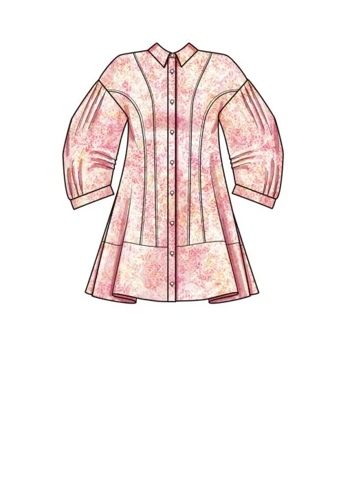 9641 Simplicity Schnittmuster Hemdblusenkleid