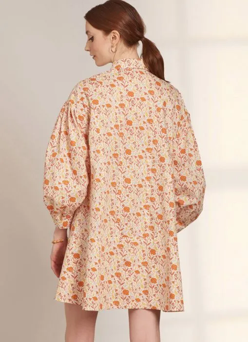 9641 Simplicity Schnittmuster Hemdblusenkleid