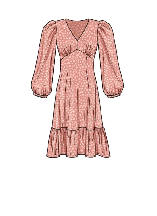 9642 Simplicity Schnittmuster Kleid im Empire-Stil