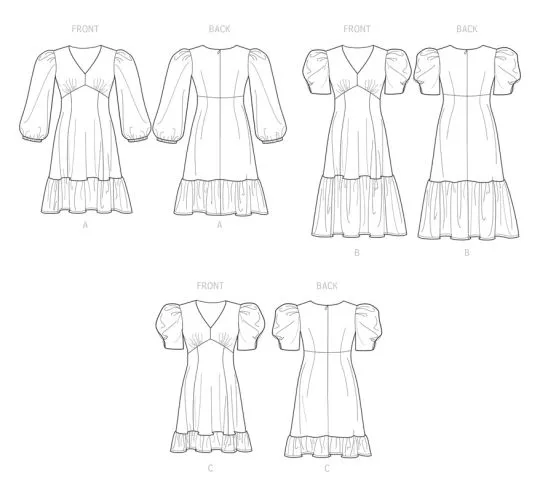 9643 Simplicity Schnittmuster Kleid für große Größen