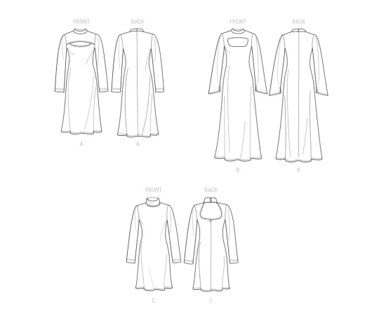 9644 Simplicity Schnittmuster Jerseykleid