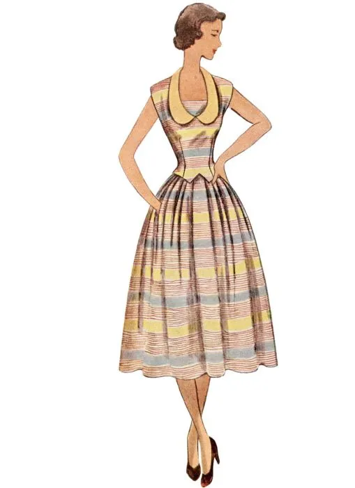 9676 Simplicity Schnittmuster Vintage Kleider 50er Jahre