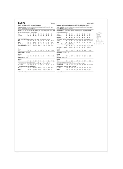 9678 Simplicity Schnittmuster Kleider