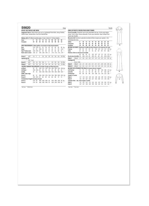 9820 Simplicity Schnittmuster Kleid mit Bolero EASY!