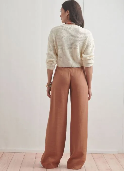 9823 Simplicity Schnittmuster Hose mit weitem Bein EASY!