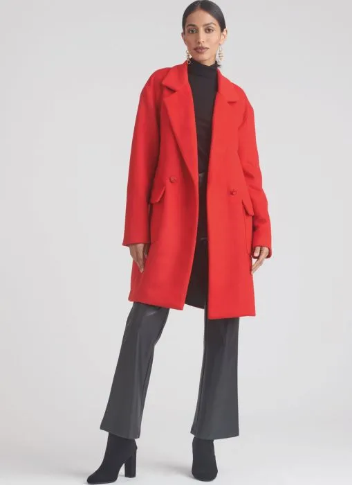 9854 Simplicity Schnittmuster Kurzmantel