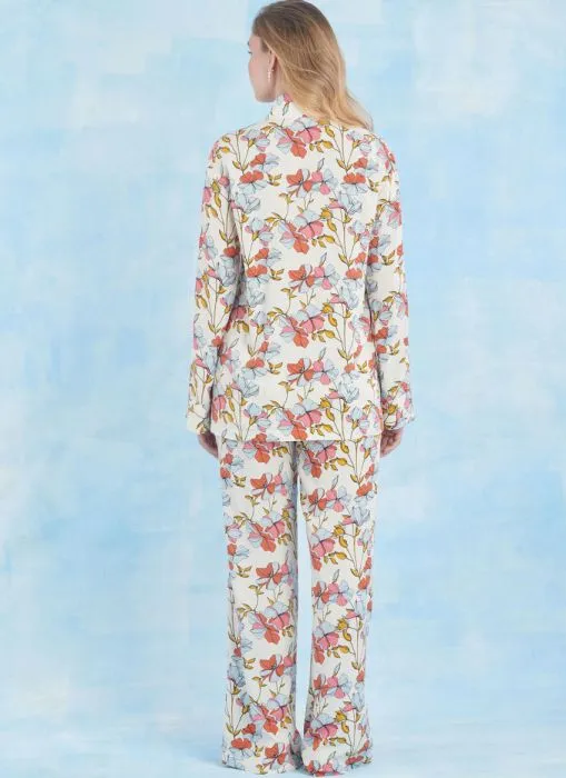 9856 Simplicity Schnittmuster Damen-Pyjama Shorty