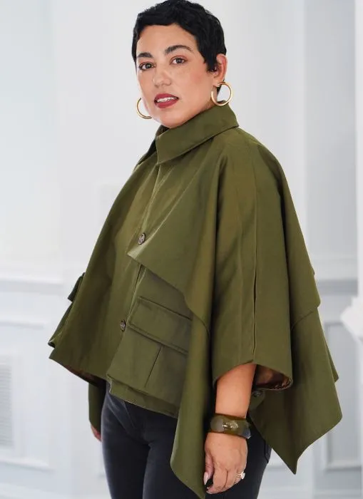 9893 Simplicity Schnittmuster Cape XS-XXL