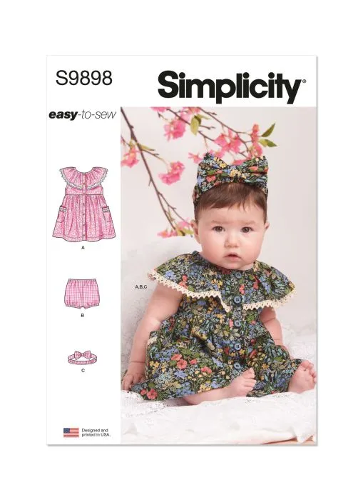 9898 Simplicity Schnittmuster Baby-Outfit EASY!