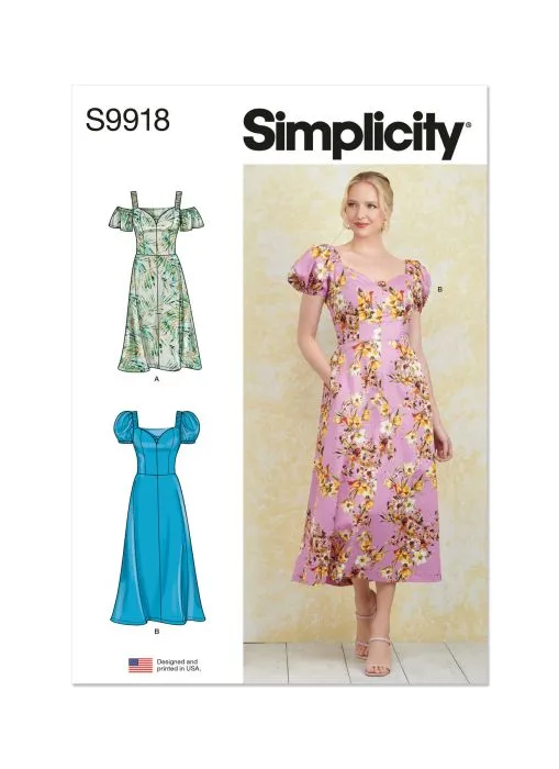 9918 Simplicity Schnittmuster Sommerkleid