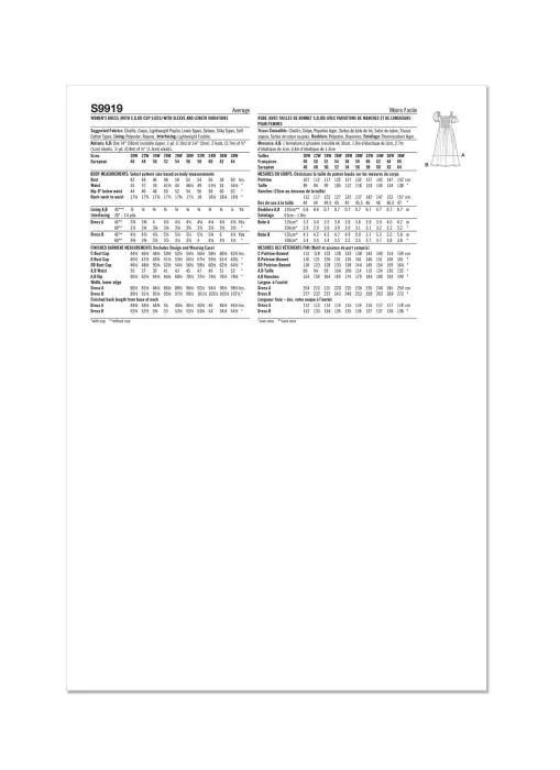 9919 Simplicity Curvy Schnittmuster Sommerkleid