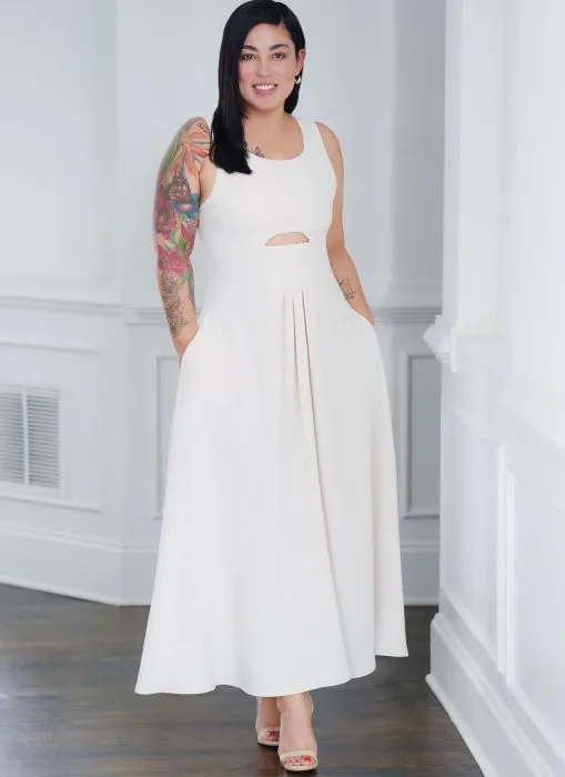 9946 Simplicity Schnittmuster Kleid mit Cut-Outs