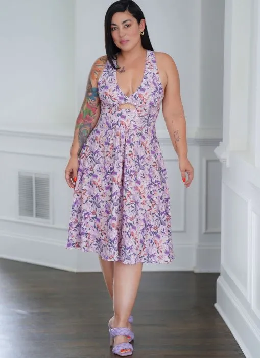 9946 Simplicity Schnittmuster Kleid mit Cut-Outs