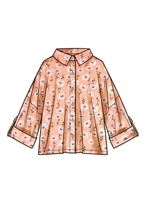 9952 Simplicity Schnittmuster Oversized Bluse S-XXL EASY!