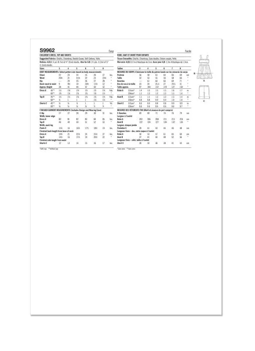 9962 Simplicity Schnittmuster Kinderkleid Hose EASY!