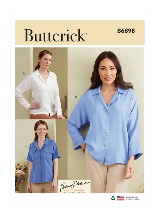 B6898 Butterick Schnittmuster Hemdbluse