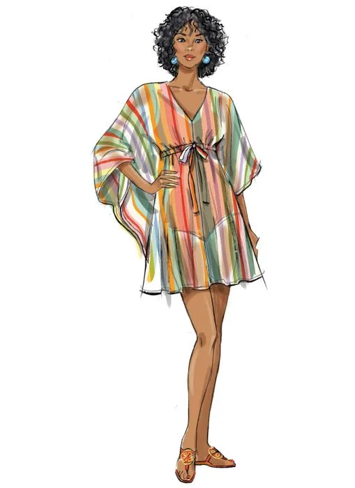 B6900 Butterick Schnittmuster Kaftan EASY!