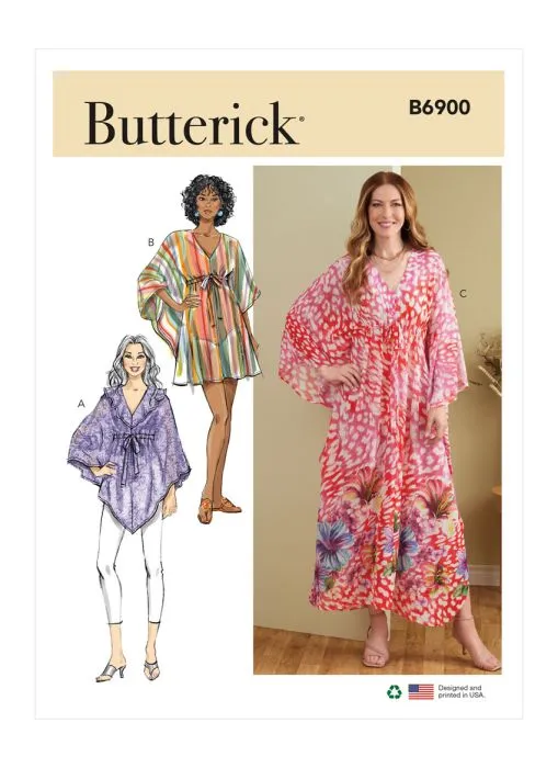 B6900 Butterick Schnittmuster Kaftan EASY!