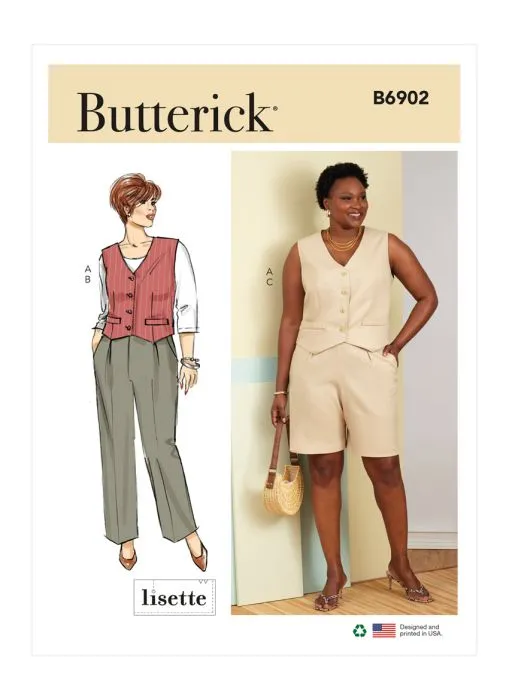 B6902 Butterick Schnittmuster Kombination