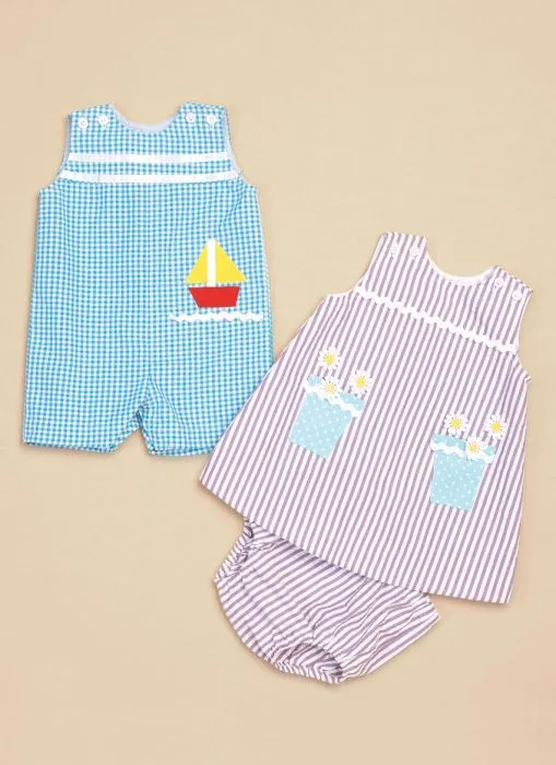 B6905 Butterick Schnittmuster Baby-Kombination
