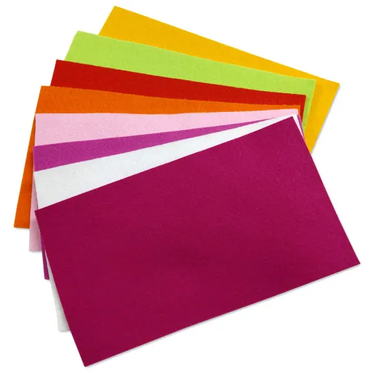 Stickfilz TEST-SET 3mm als 8er-MINIPACK