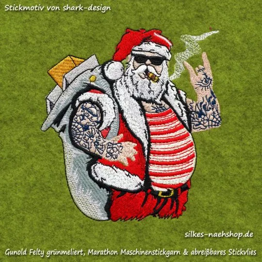 Gunold Felty Stickfilz grün meliert 25cm x 3m Rolle