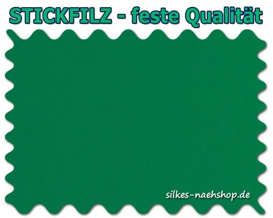 Stickfilz waschbar fest 1mm - grün - 20cmx110cm
