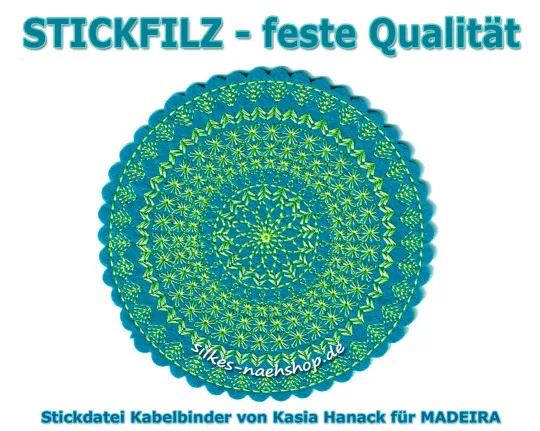 Stickfilz TEST-SET 20x20cm 5er-Pack