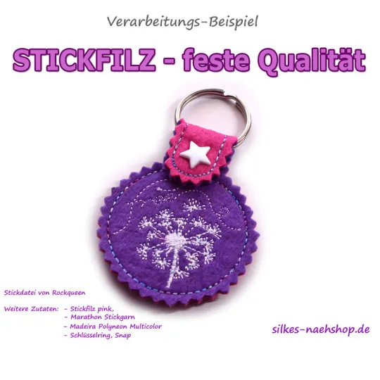 Stickfilz TEST-SET 20x20cm 5er-Pack