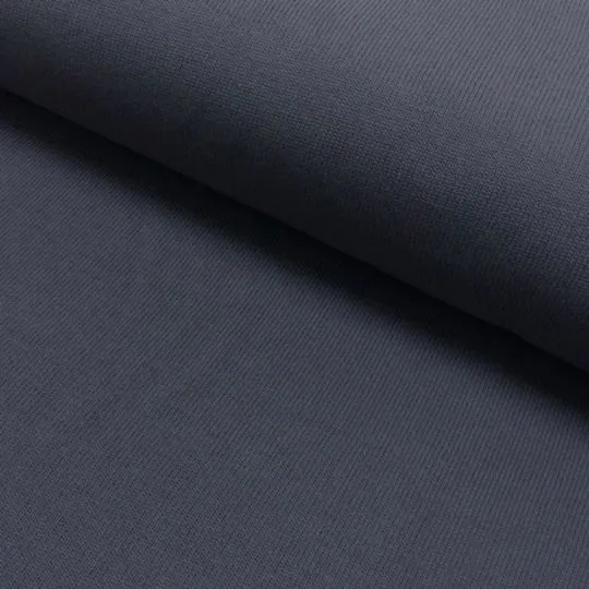 50cm Stoffe Baumwollstrick grau