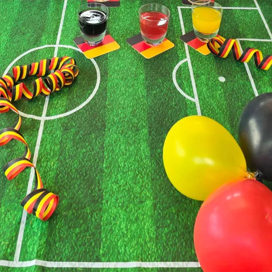 Panelstoff Fussballfeld Canvas 100x150cm