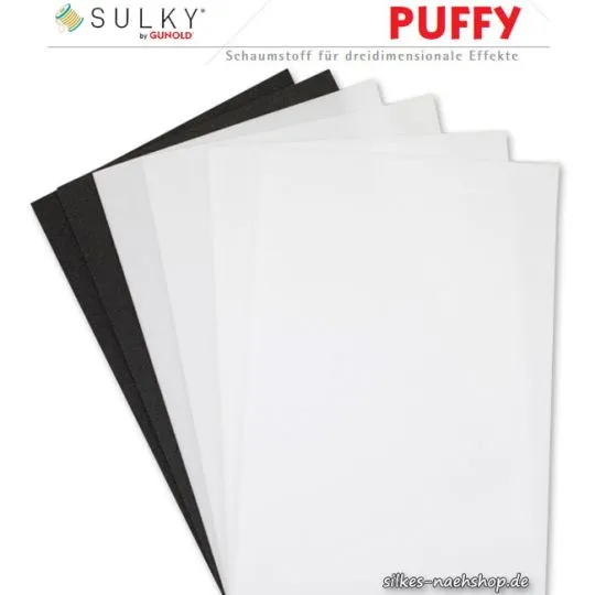 GUNOLD Sulky PUFFY Stickschaum Sortiment 6er-Pack SOFT