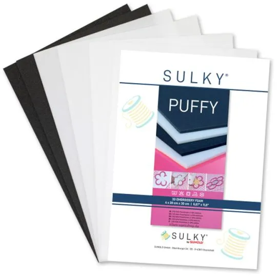GUNOLD Sulky PUFFY Stickschaum Sortiment 6er-Pack