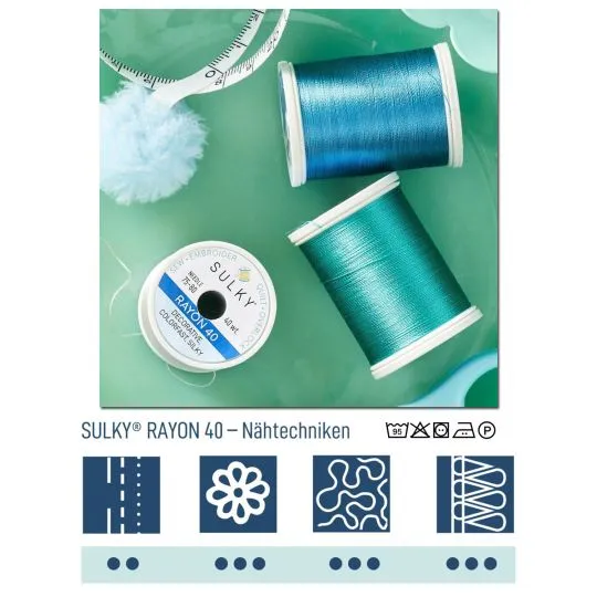 Gunold SULKY RAYON 40 Maschinenstickgarn 780m Spule