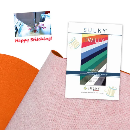 Sulky Twilly Köperstoff 8er-Pack orange